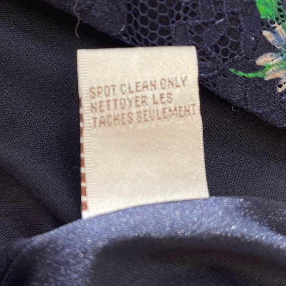 Badgley Mischka Navy Floral Sheath Dress - Picture 11 of 11